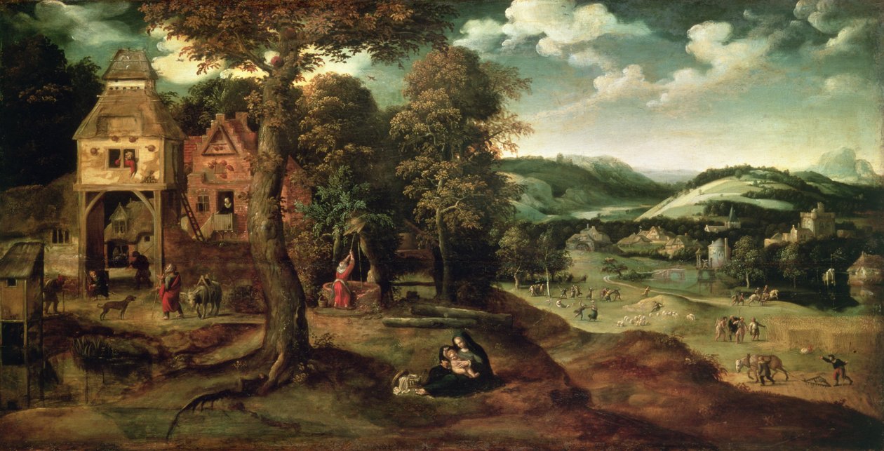 The Rest on the Flight into Egypt by Joachim Patinir