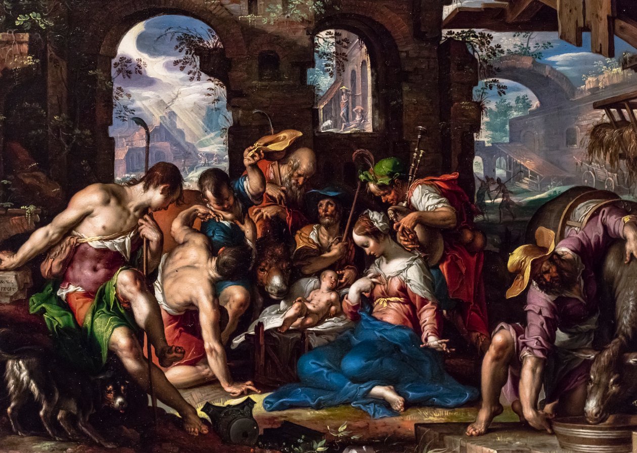 The Adoration of the Shepherds by Joachim Anthonisz. Wtewael