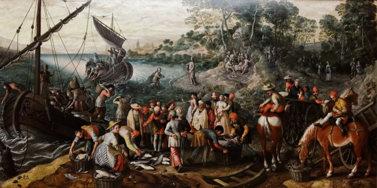The Miraculous Draught of Fishes by Joachim Beuckelaer