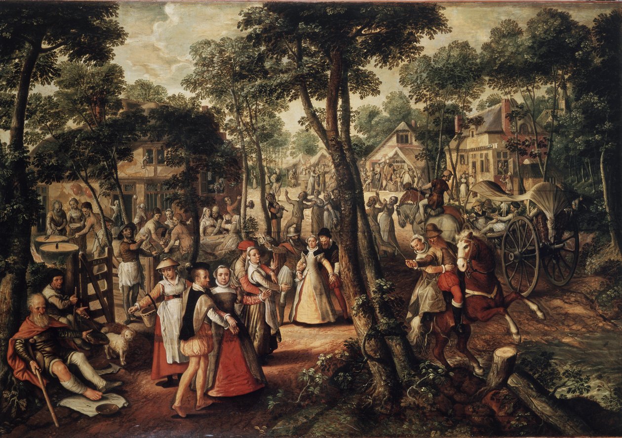 Countryside celebration by Joachim Beuckelaer or Bueckelaer