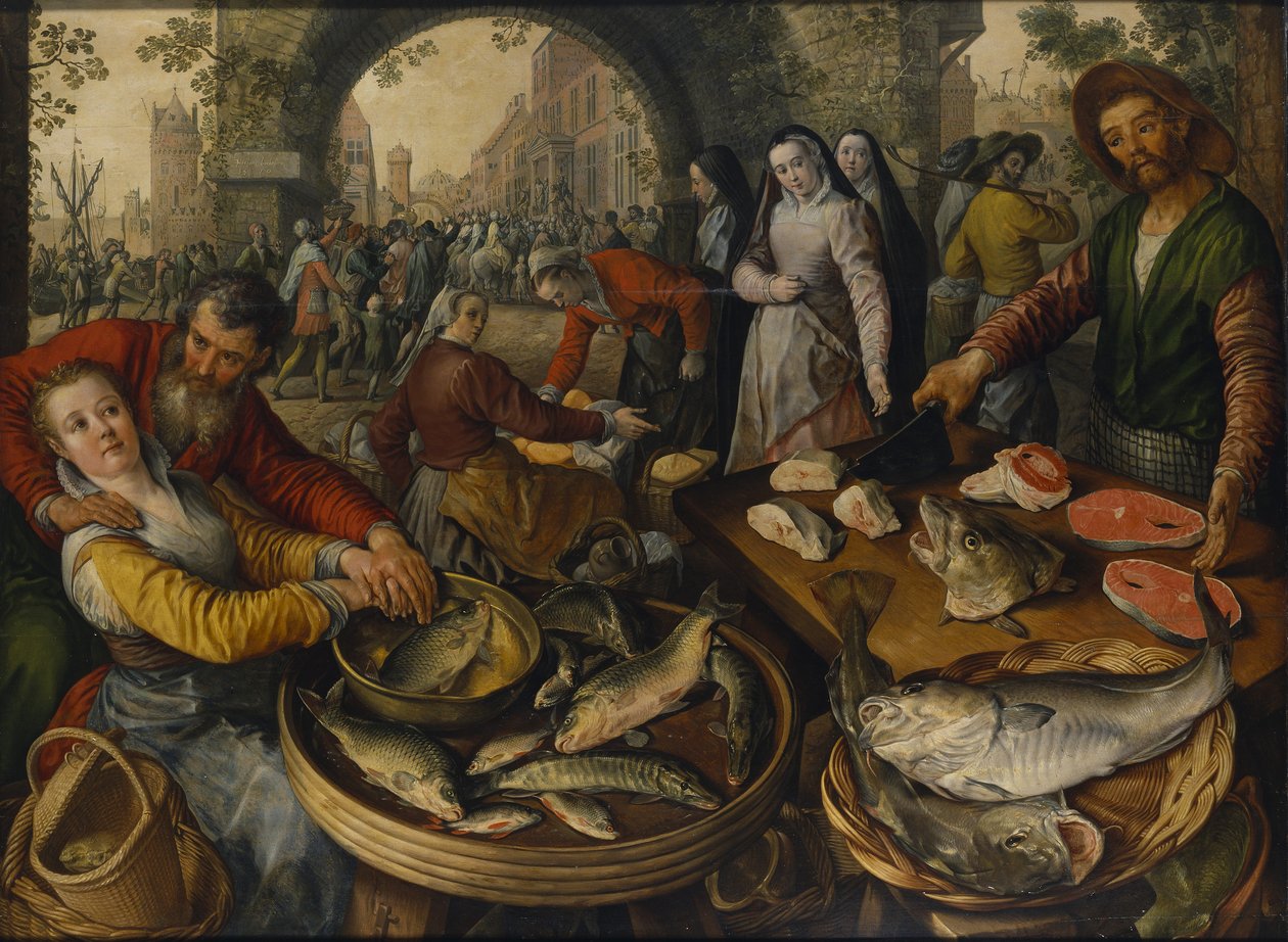 Fish Market with Ecce Homo by Joachim Beuckelaer