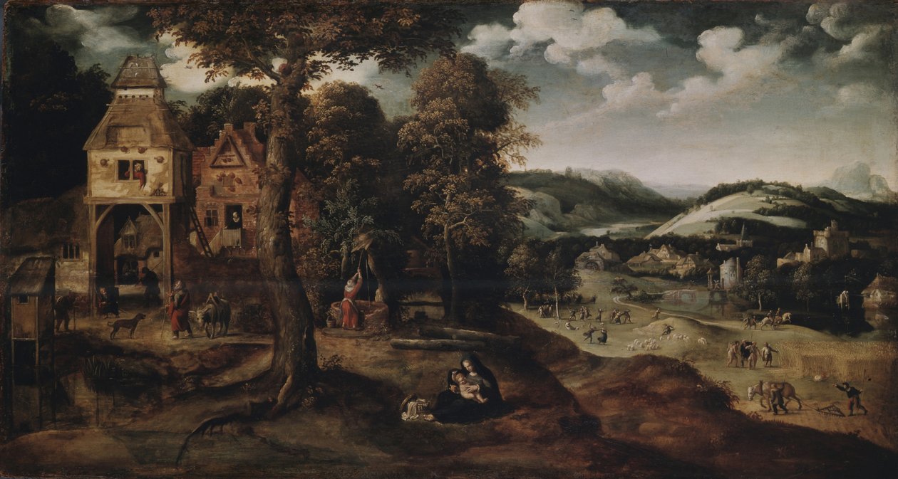 Landscape with the Flight into Egypt, ca 1524 by Joachim Patinir