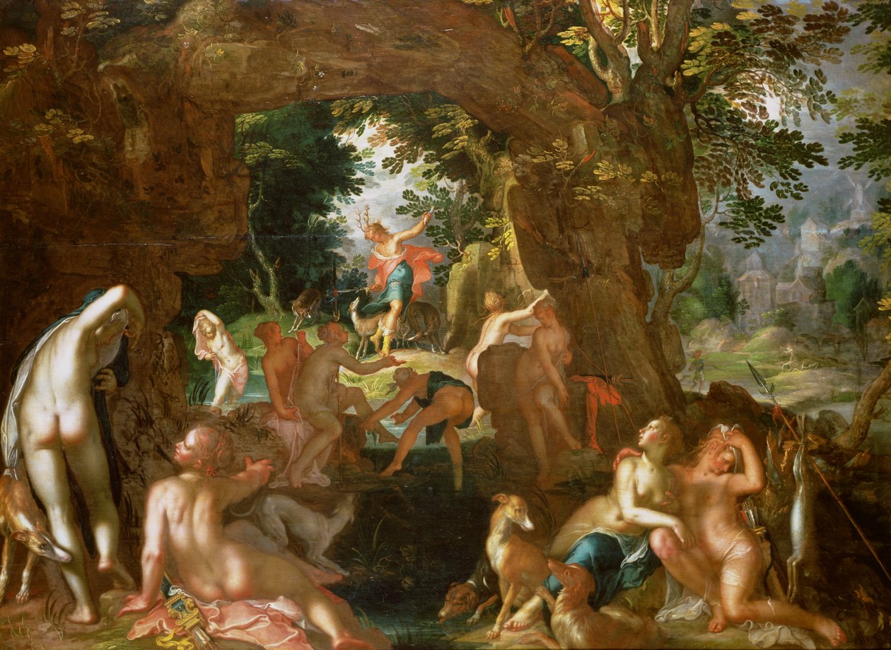 Diana and Actaeon, 1607 by Joachim Wtewael or Utewael