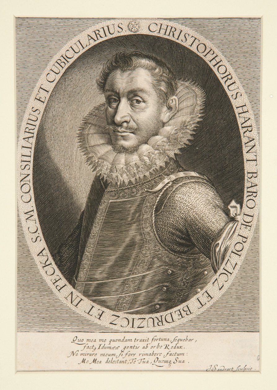 Portrait of Christophorus Harant by Joachim von Sandrart