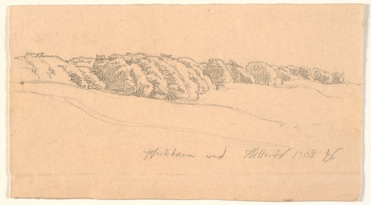 Horse Garden at Hillerød by Joakim Frederik Skovgaard