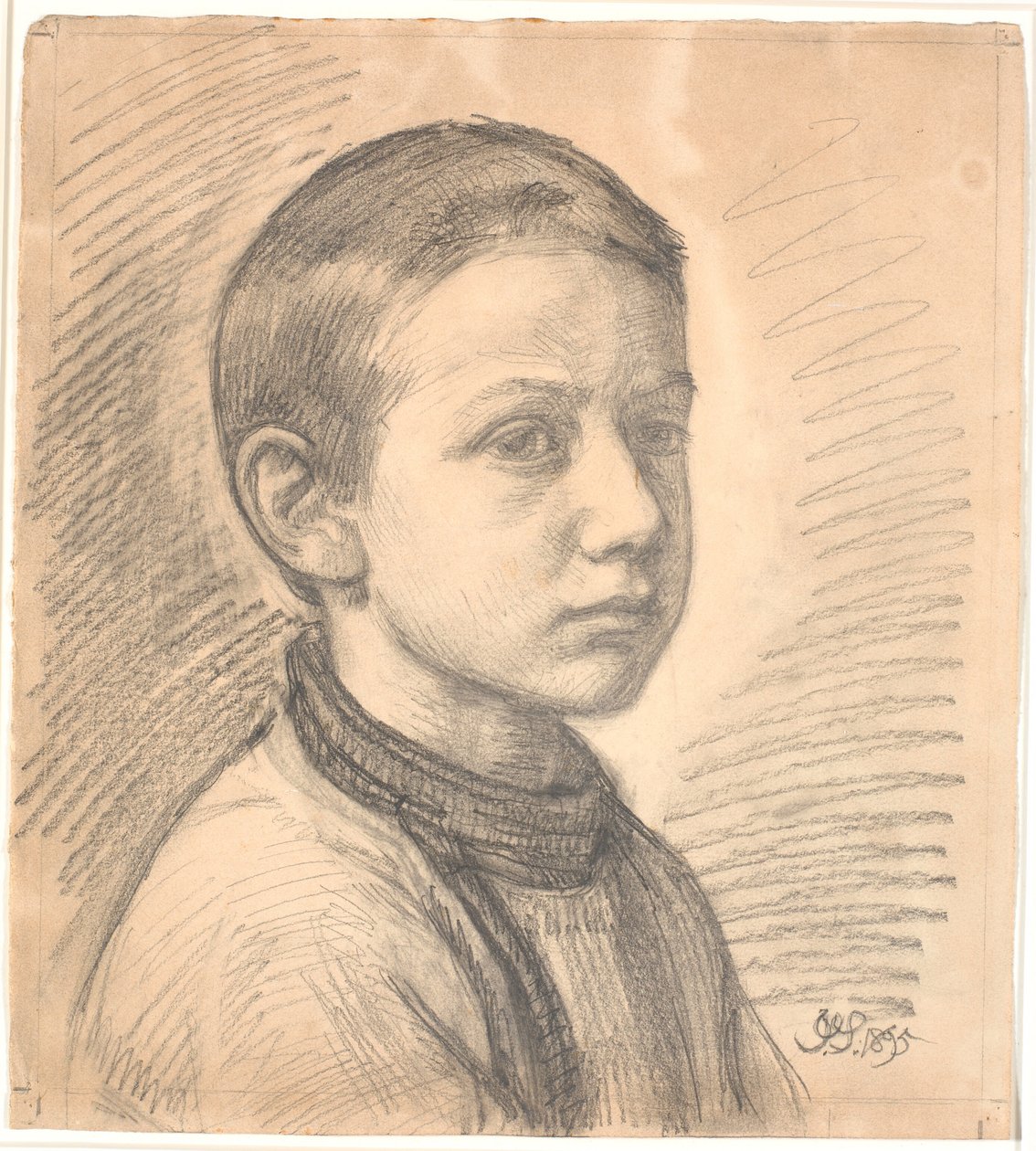 Portrait of the Painter J.Th. Skovgaard as a Boy by Joakim Frederik Skovgaard