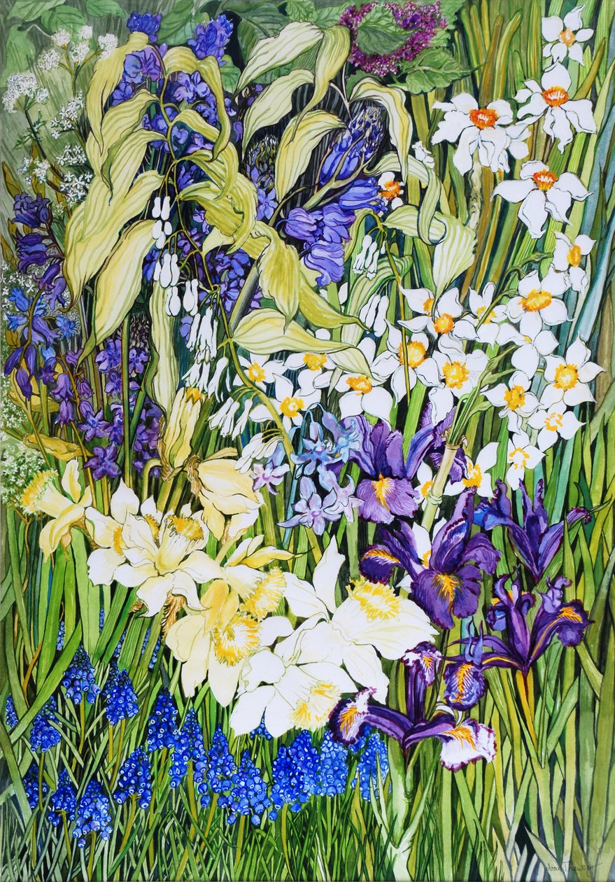 Spring Border by Joan Thewsey