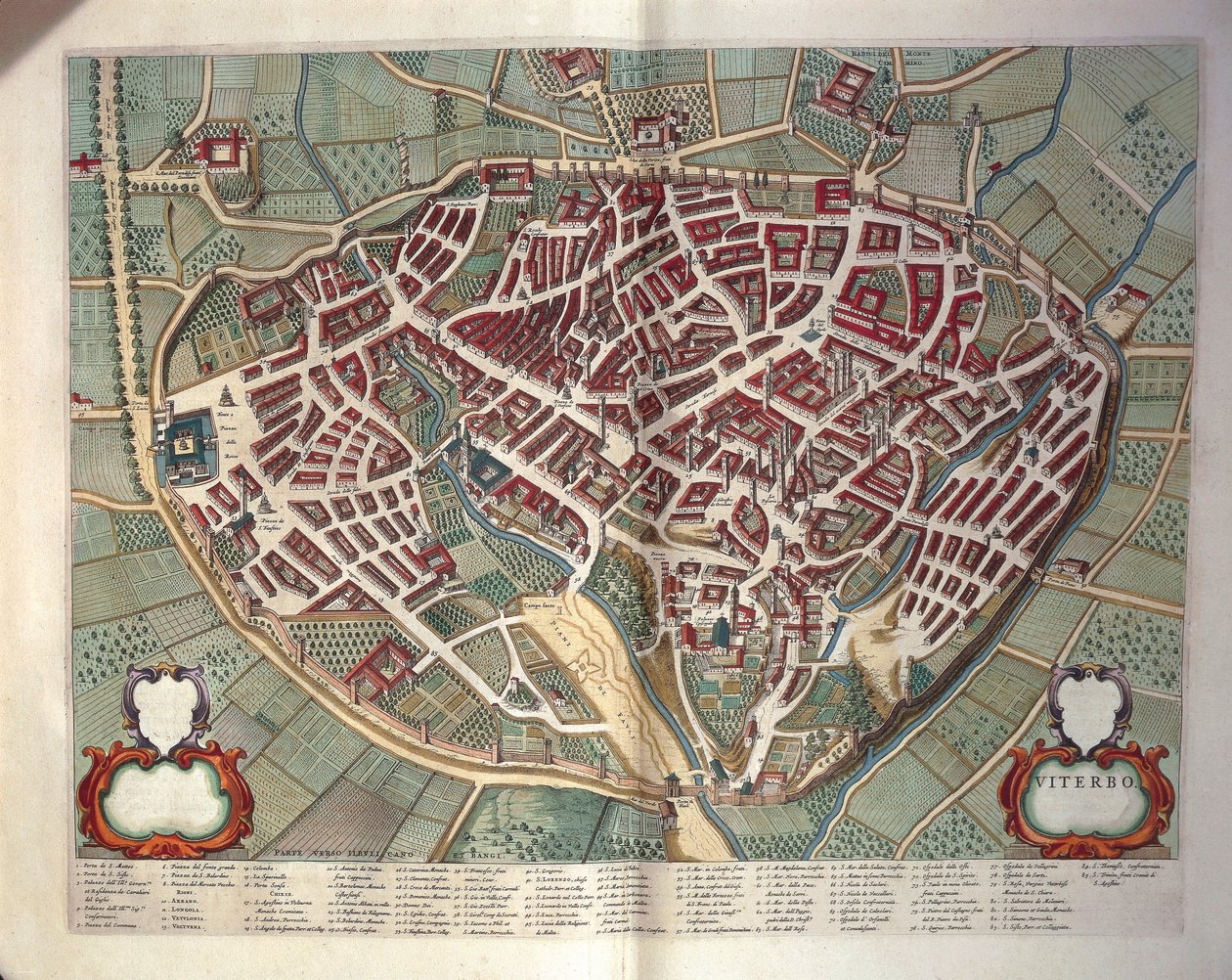 Map of Viterbo by Joan Blaeu