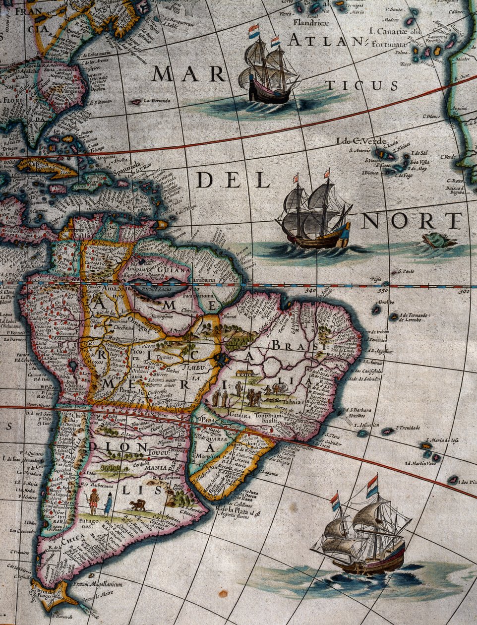 North Atlantic and South America, Volume XI, Atlas Maior by Joan Blaeu
