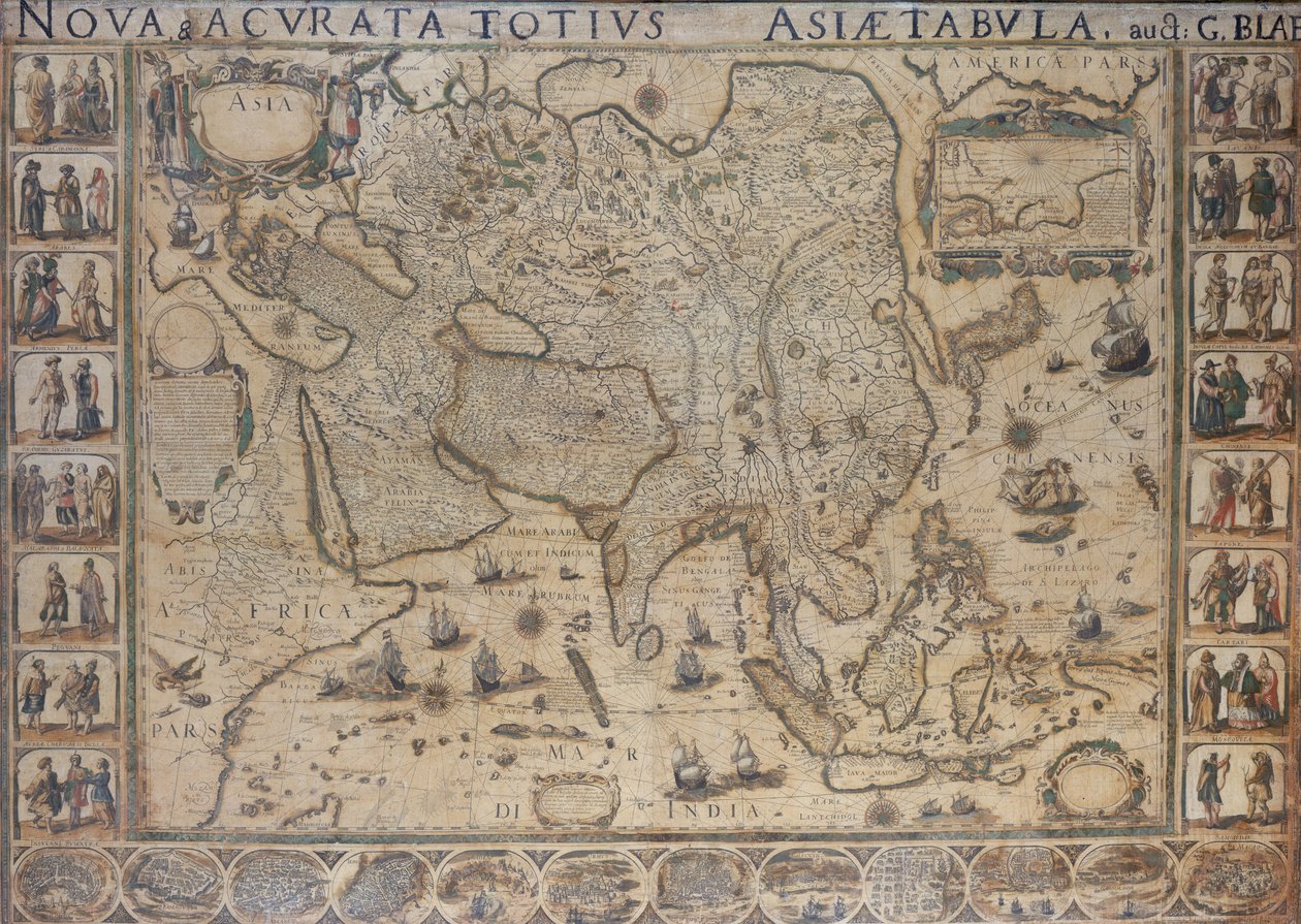 Nova & Acurata Totius Asiae Tabula, by G. Blaeu, c.1673 by Joan Blaeu