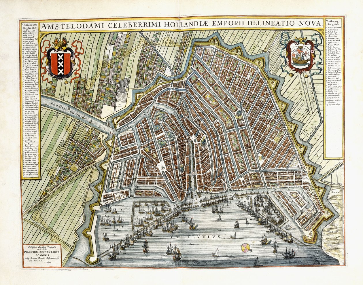 Plan and View of the Towns and Buildings of Holland and the Low Countries by Joan Blaeu