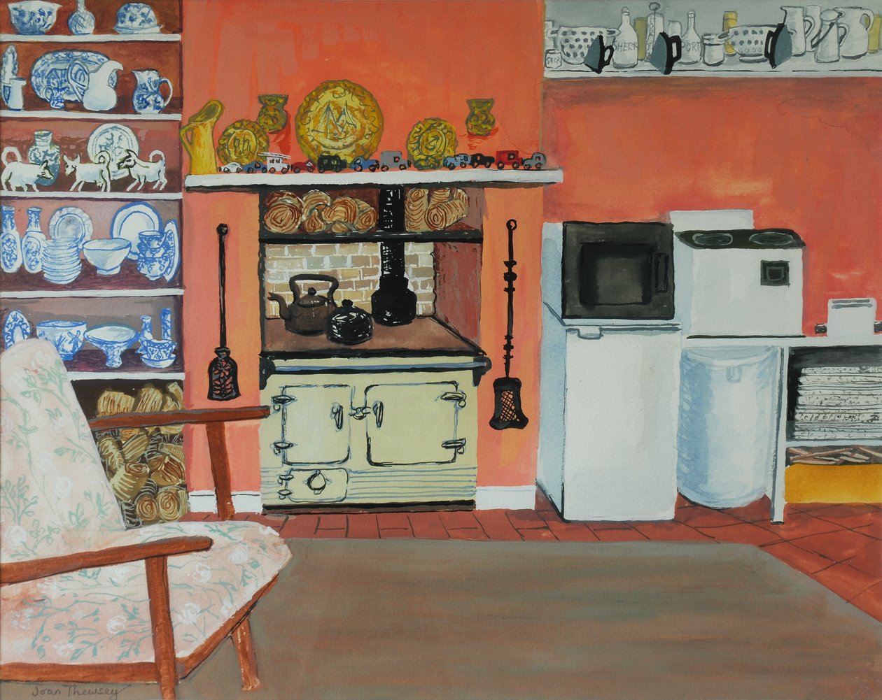 Cottage Kitchen, Red Cottage Studios, Suffolk by Joan Thewsey