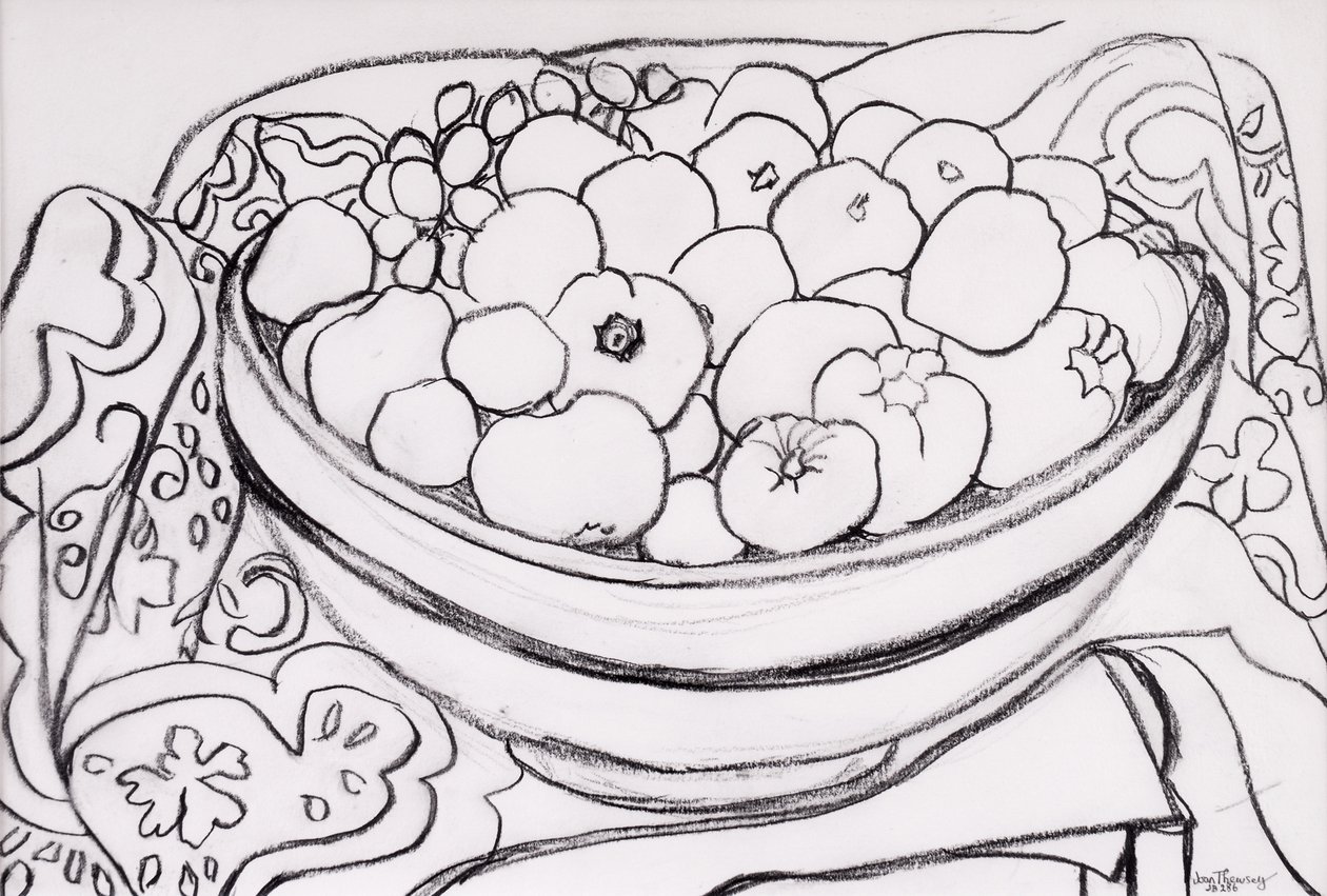 Quince in a Large Bowl by Joan Thewsey