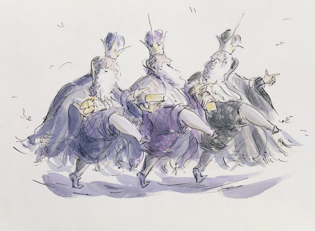 Three Kings Dancing a Jig by Joanna Logan