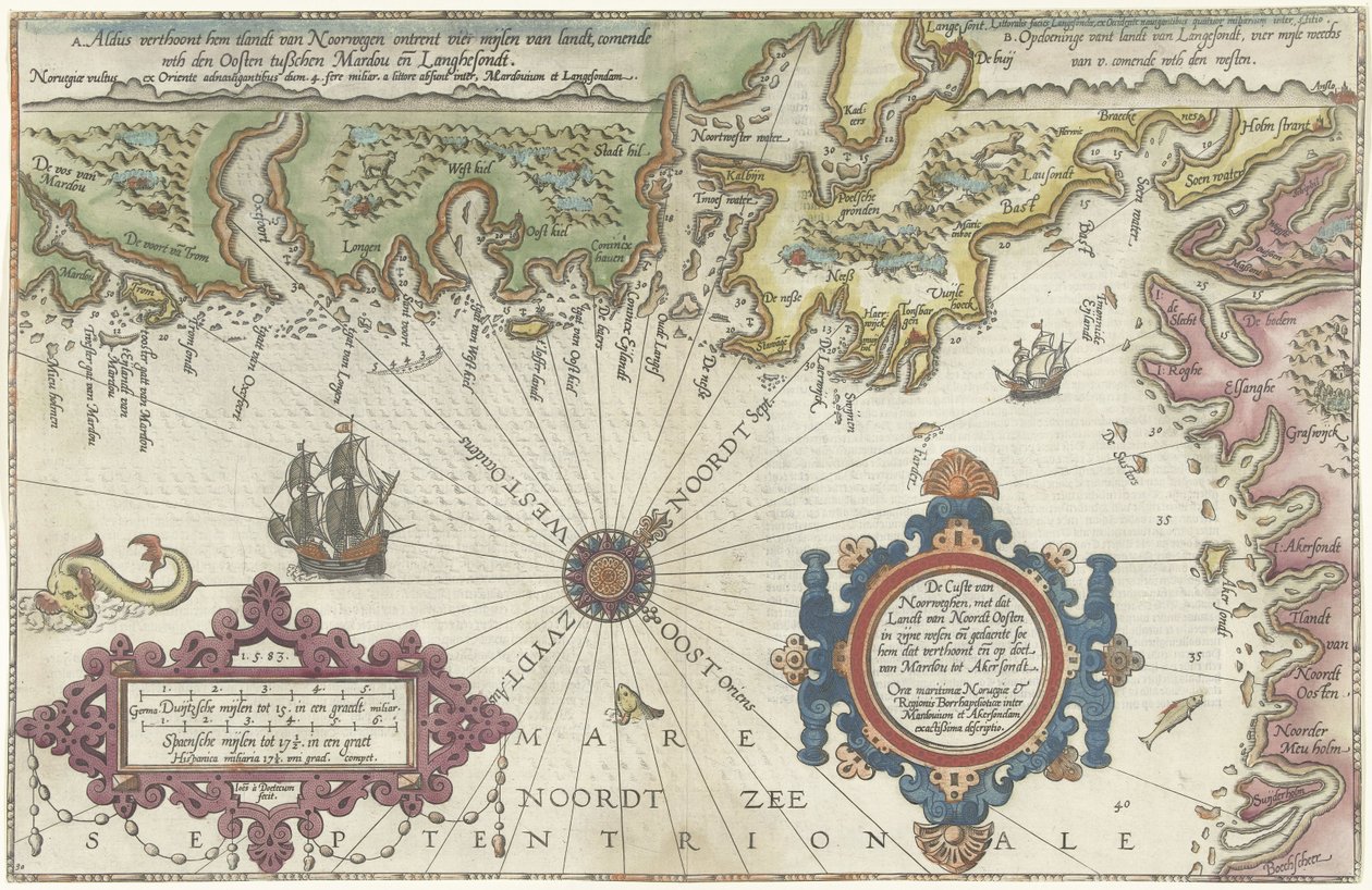 Map of the Coast of Norway and Sweden between Merdøy and Uddevalla by Joannes van Doetechum (I)