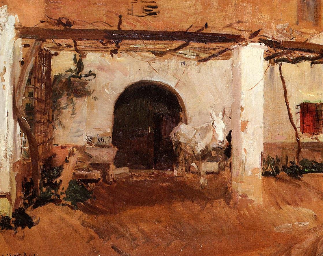 House of the Orchard, Valencian by Joaquín Sorolla