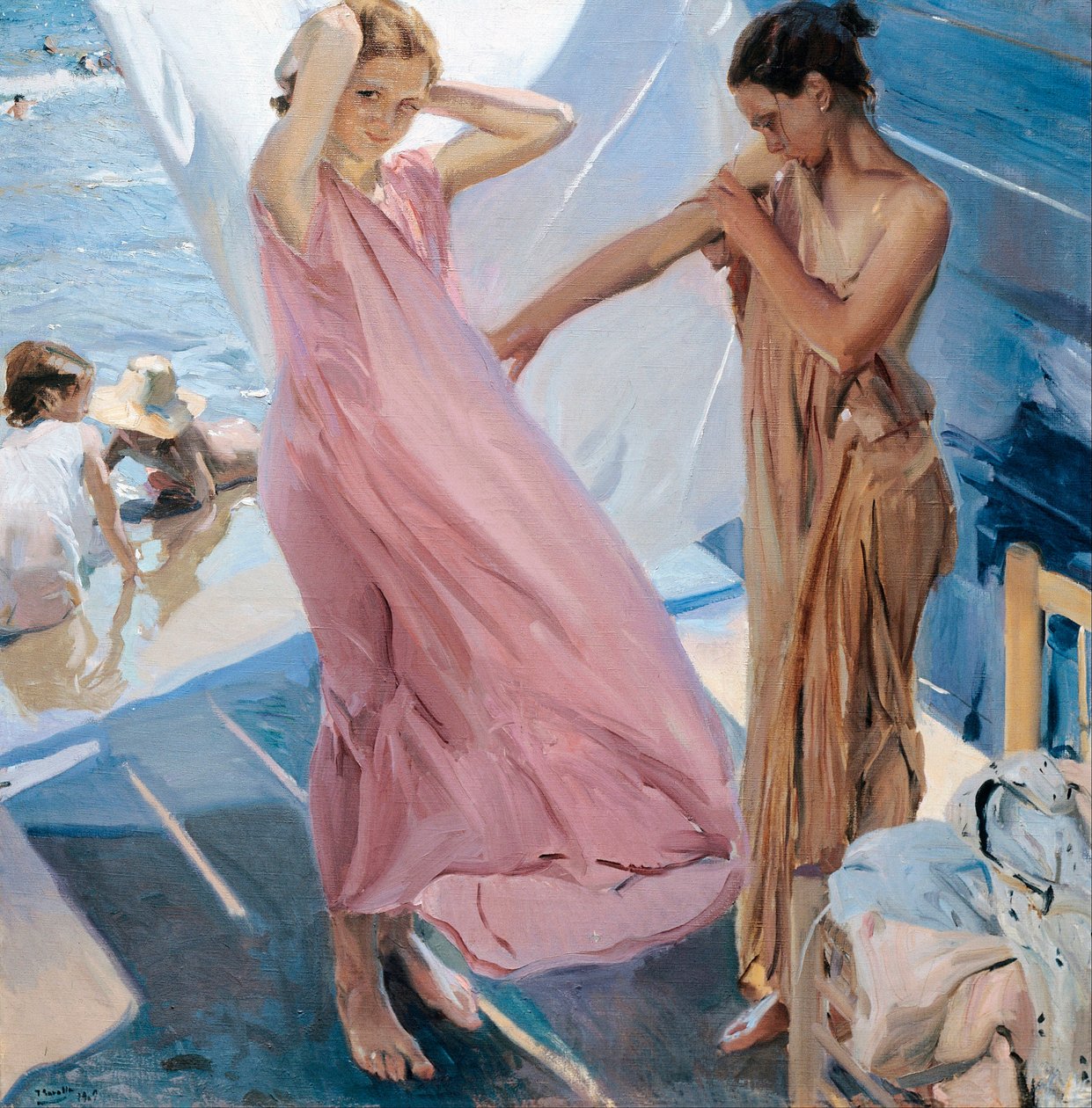 After the Bath by Joaquin Sorolla y Bastida