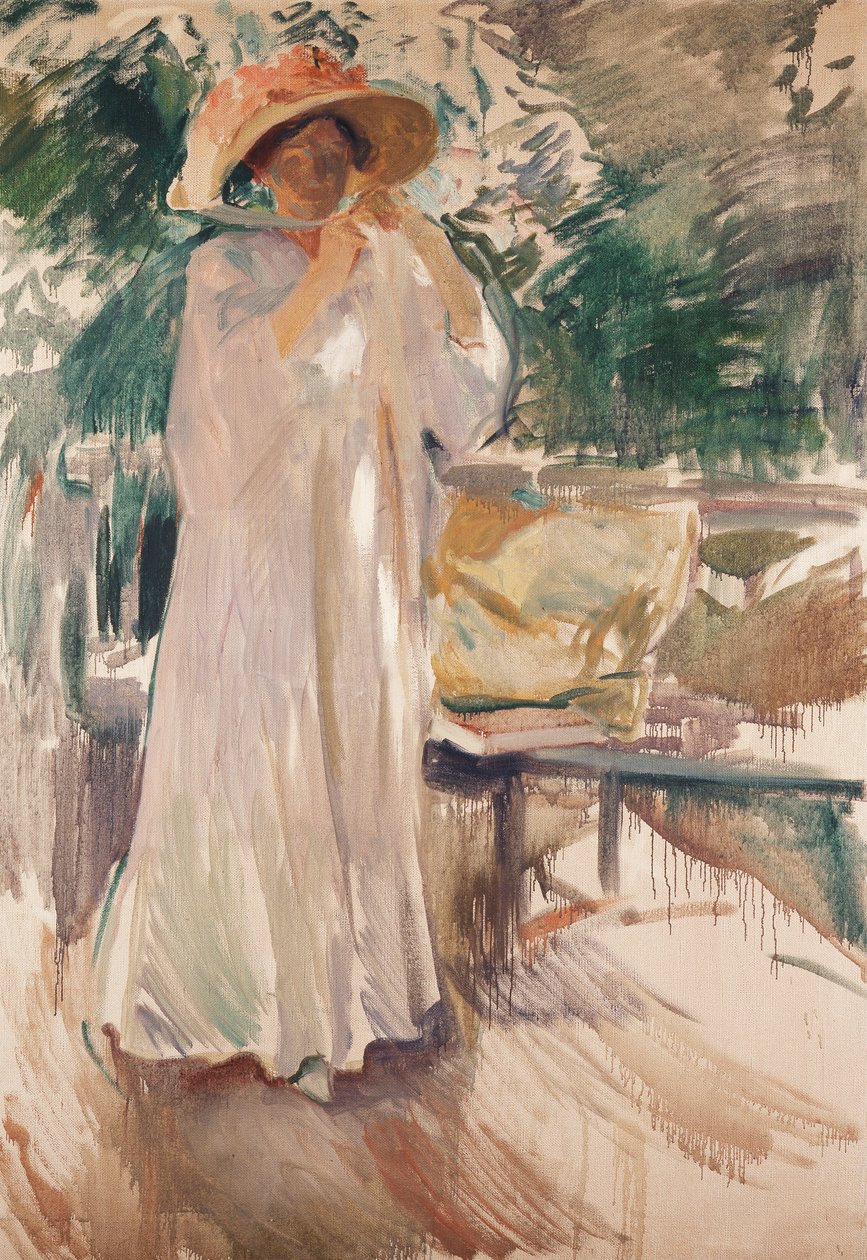 Clotilde in her Garden by Joaquín Sorolla
