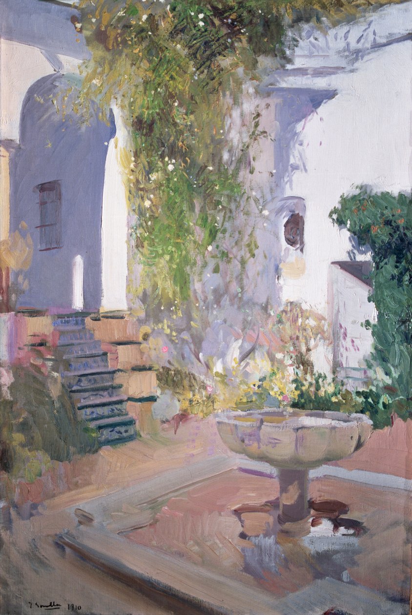 Garden Grotto, Alcazar de Seville by Joaquin Sorolla y Bastida