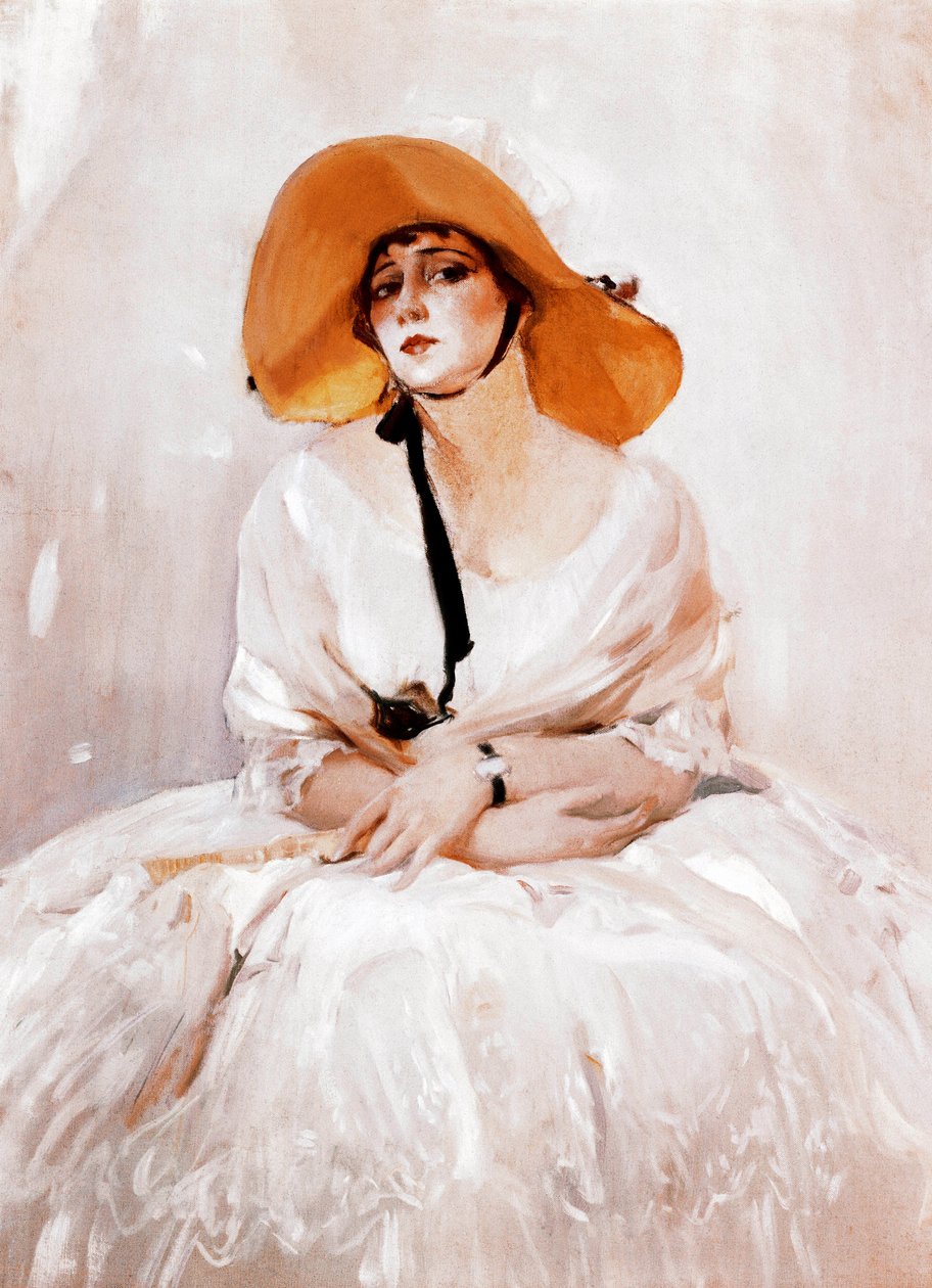 Portrait of Raquel Meller, Spanish singer and actress (detail) by Joaquín Sorolla