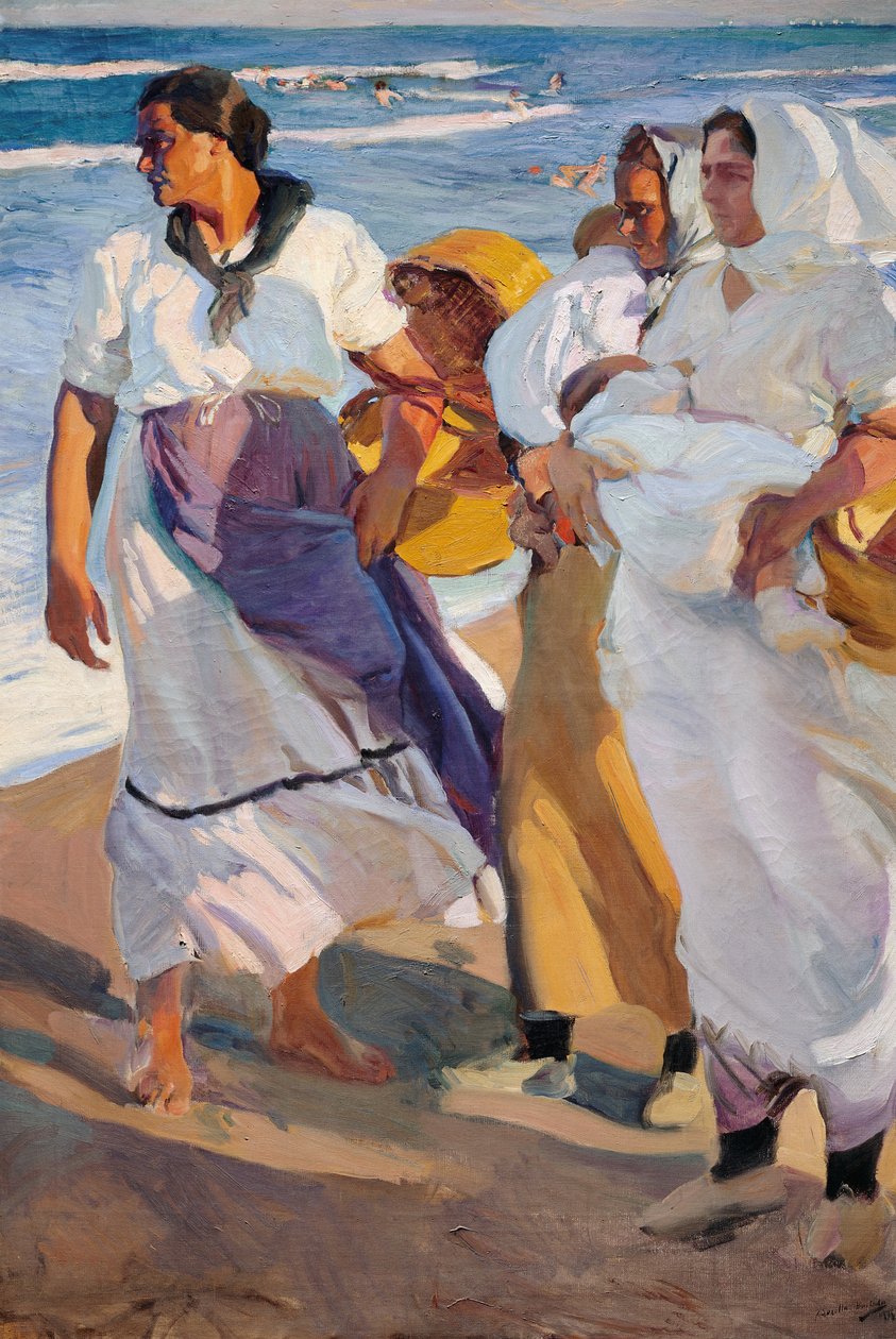 Valencian Fisherwomen by Joaquín Sorolla
