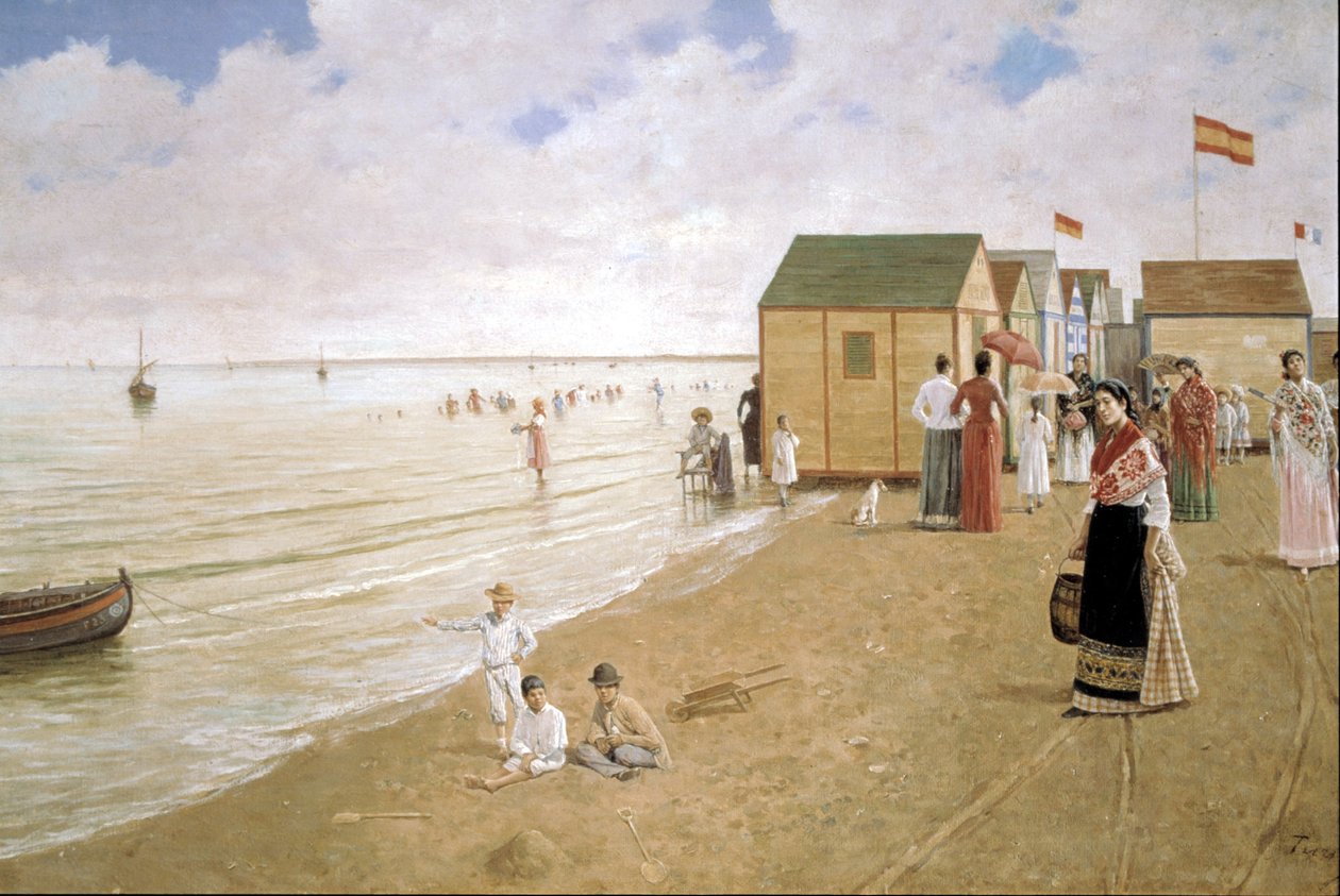 Sanlucar de Barrameda Beach, 19th Century by Joaquin Turina Arenal