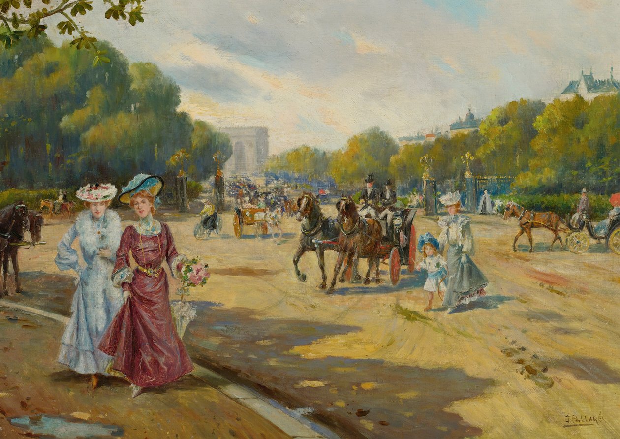 Port Dauphine Bois de Boulogne by Joaquín Pallarés Allustante