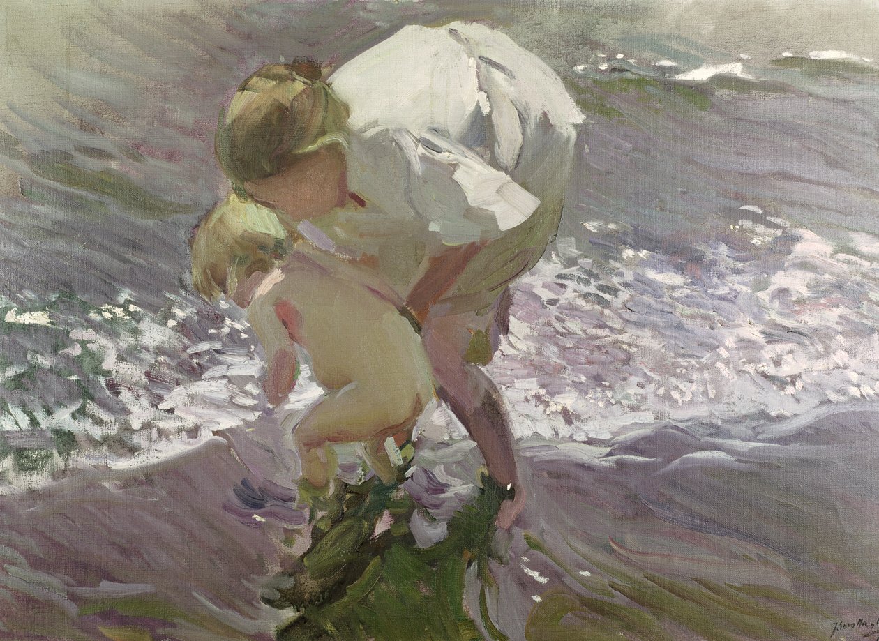 Bathing on the Beach, 1908 by Joaquín Sorolla