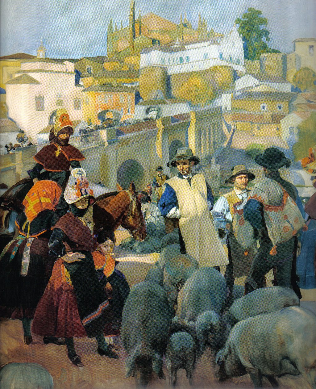 The Market by Joaquín Sorolla