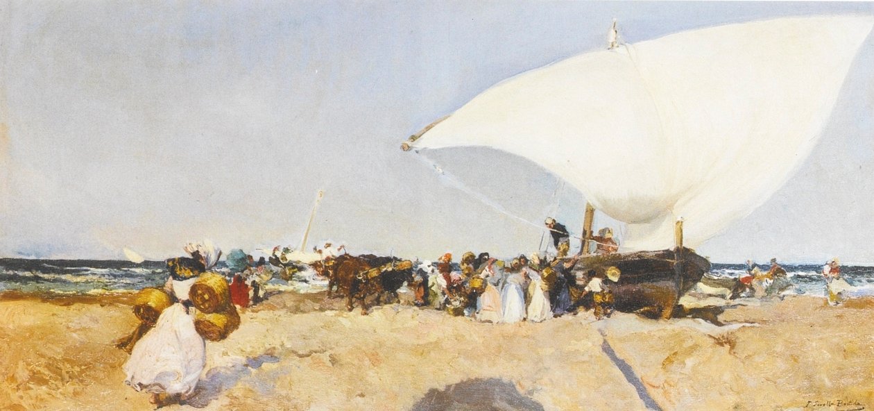 The Arrival of the Catch by Joaquín Sorolla