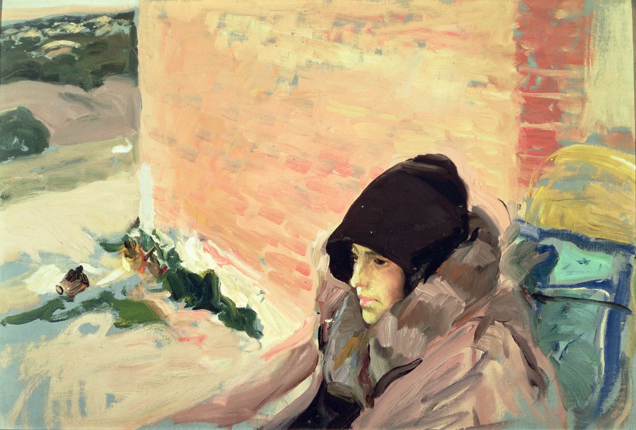 Portrait of Maria Convalescing by Joaquín Sorolla