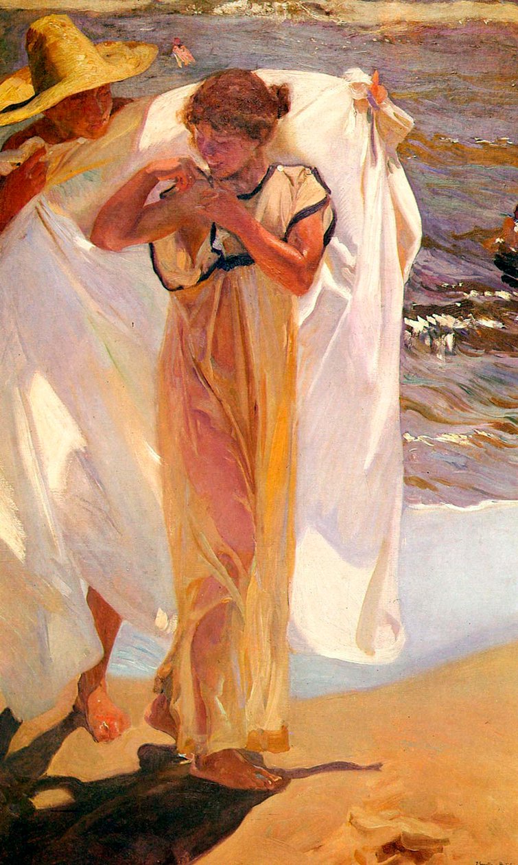 After the Bath by Joaquín Sorolla: Premium art reproduction