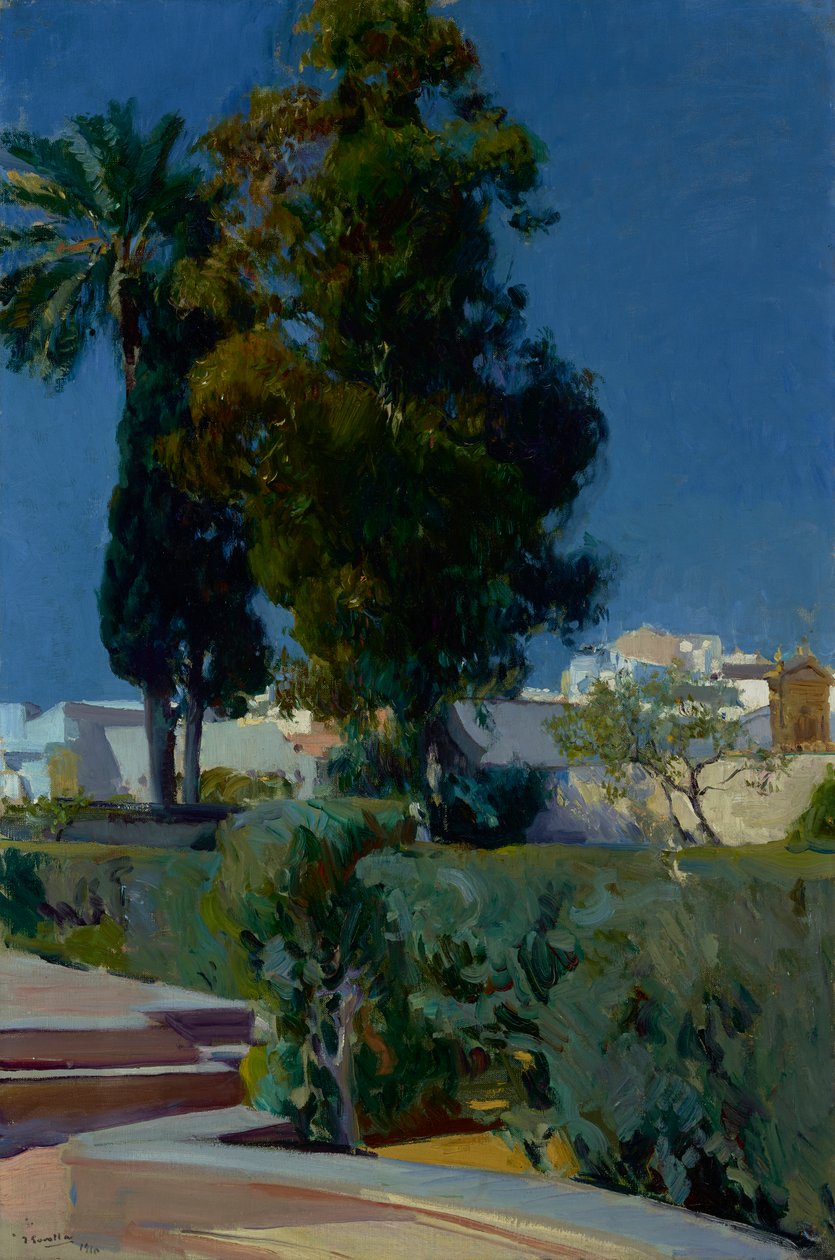 Corner of the Garden, Alcazar, Sevilla by Joaquín Sorolla