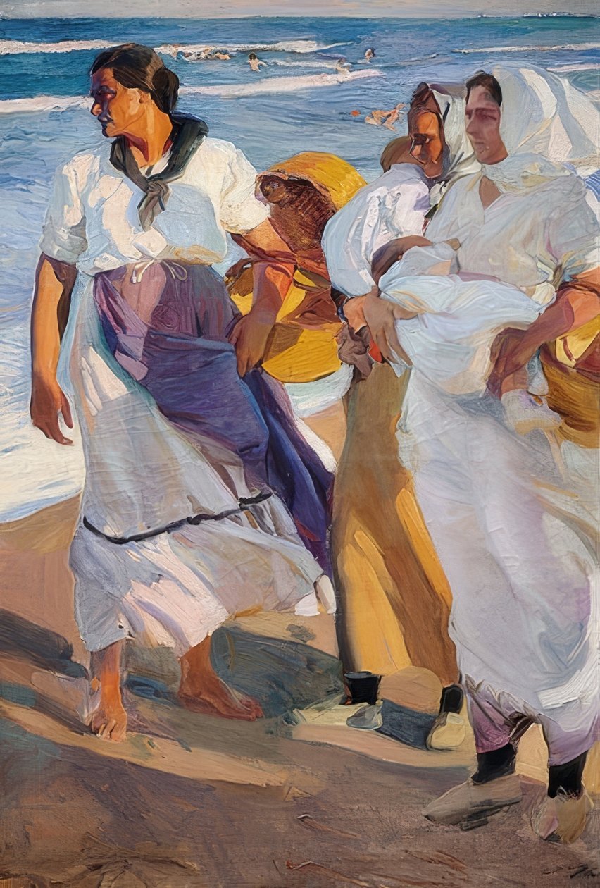 The Fisherwomen of Valencia. 1915 by Joaquín Sorolla