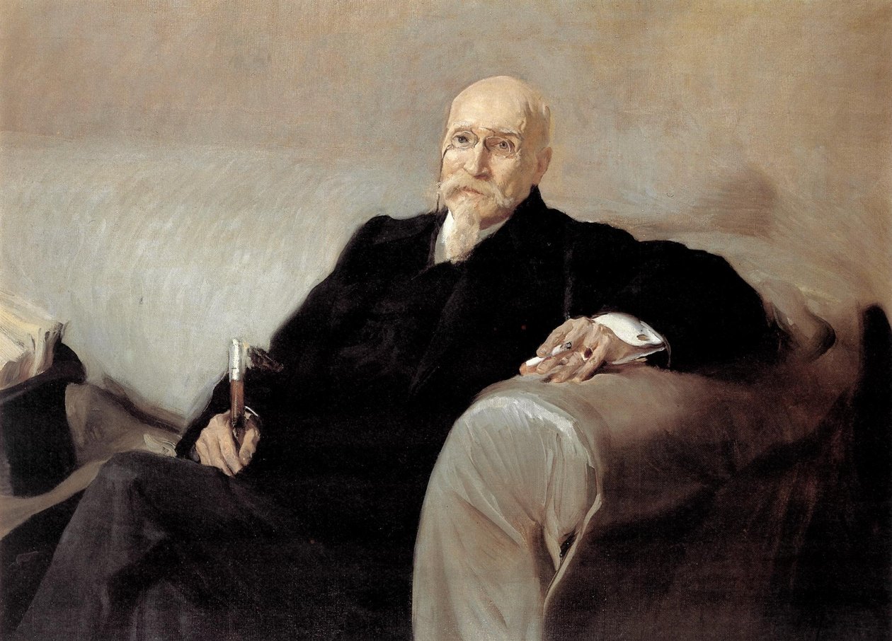 Portrait of José Echegaray by Joaquín Sorolla