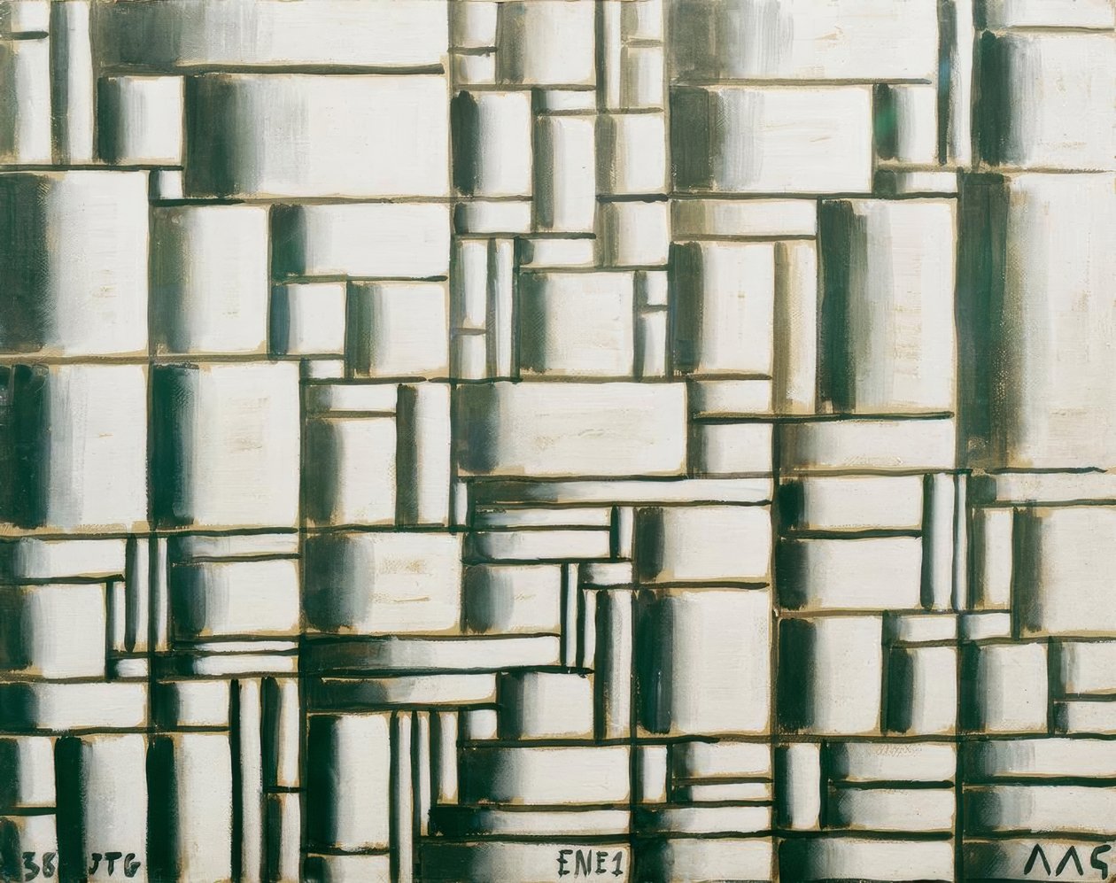 Construction in Black and White by Joaquín Torres García
