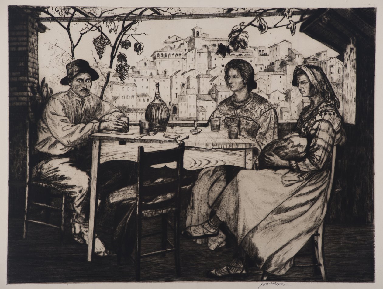 Una Trattoria, 1928 by Job Nixon
