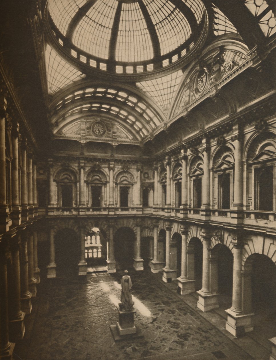 Glass-Roofed Interior Court of the Royal Exchange, c1935 by Joel