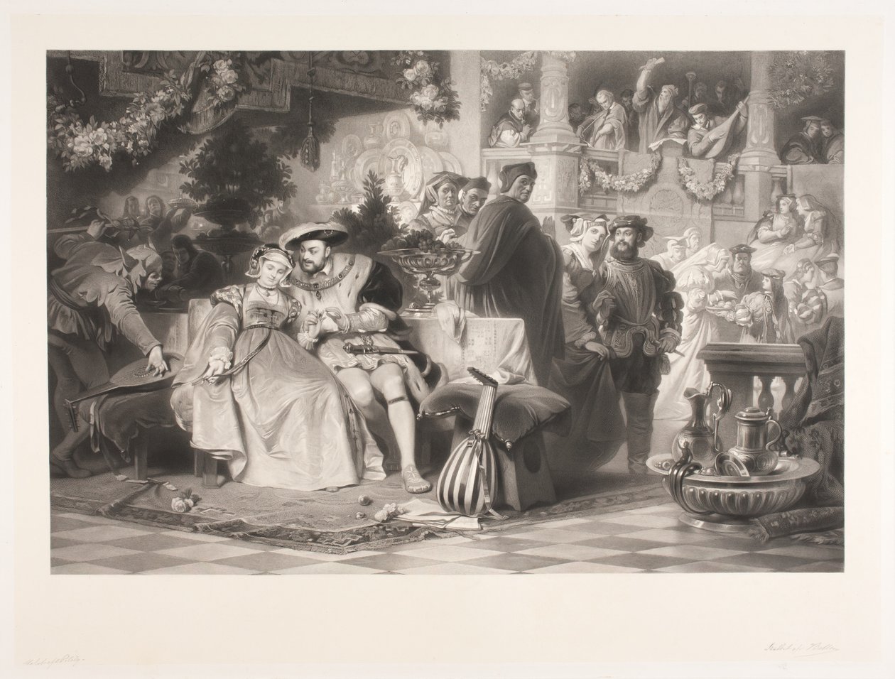 Henry VIII and Anne Boleyn by Joel Ballin