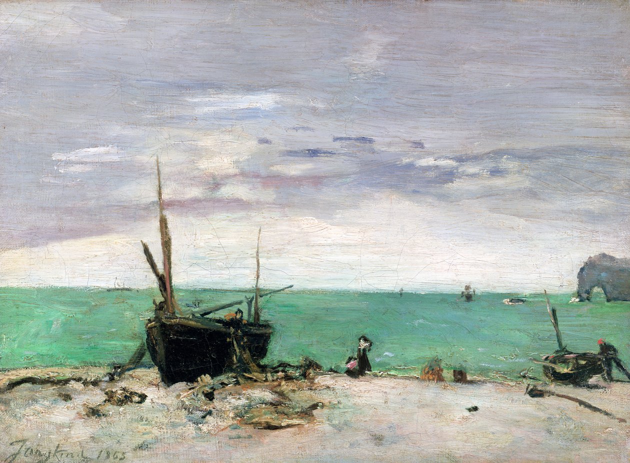 Etretat by Johan Barthold Jongkind