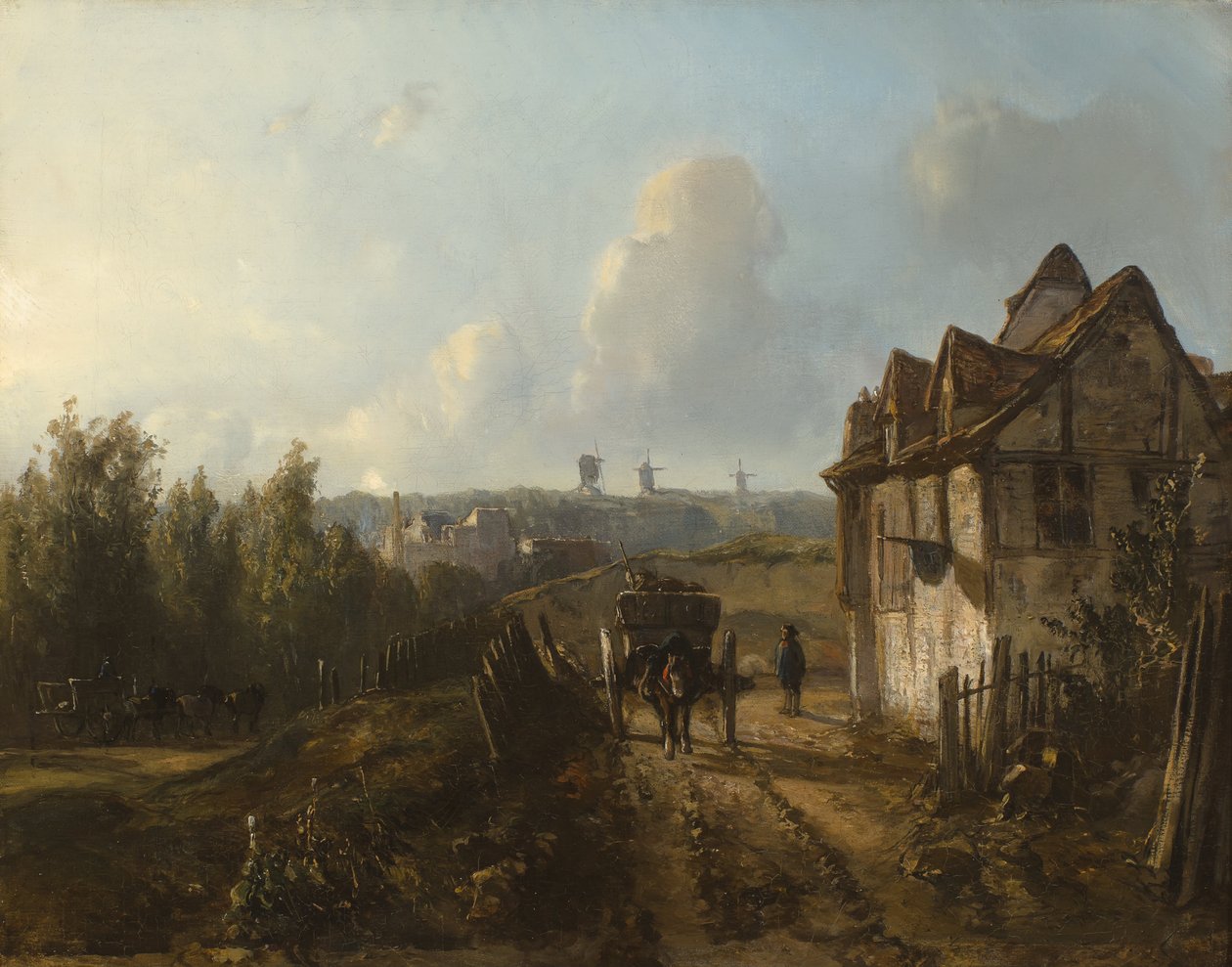 View on Montmartre by Johan Barthold Jongkind