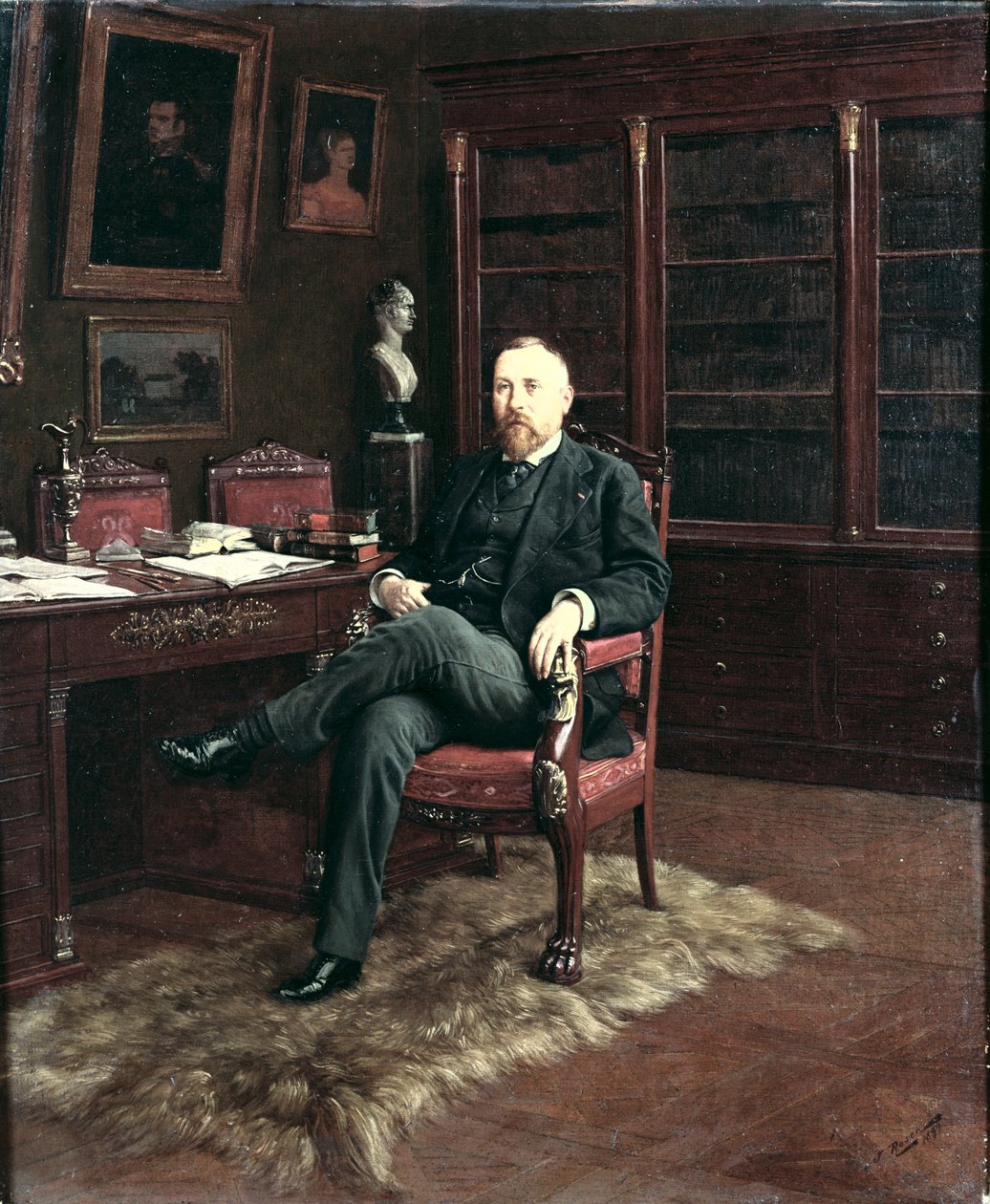Portrait of Paul Marmottan (1856-1932) in his Study, 1899 by Georg Rosen