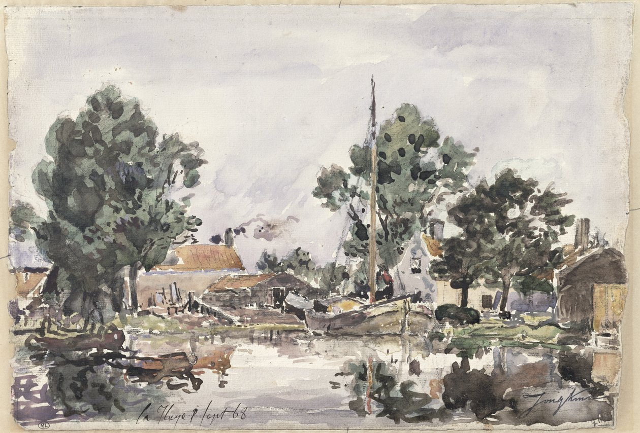 A Canal in The Hague, 1868 by Johan Barthold Jongkind