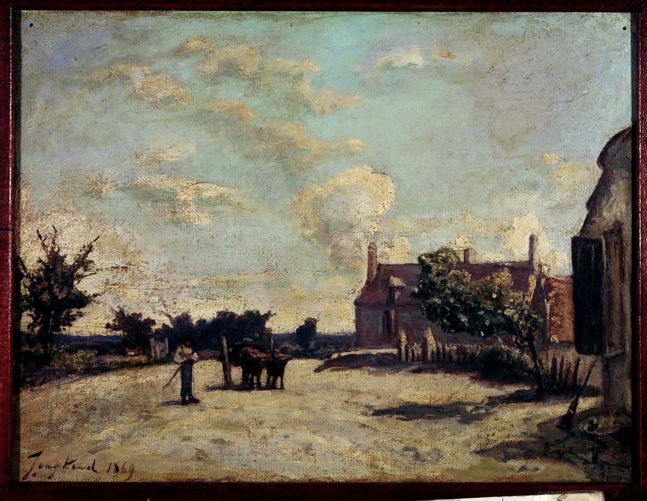 Auberge by Johan Barthold Jongkind