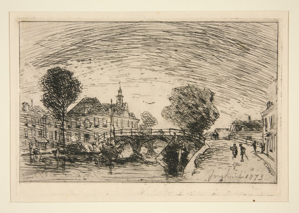 Bridge over the Canal by Johan Barthold Jongkind