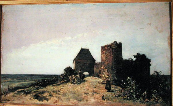 Ruins of the Chateau de Rozemont (Nievre) 1861 by Johan Barthold Jongkind