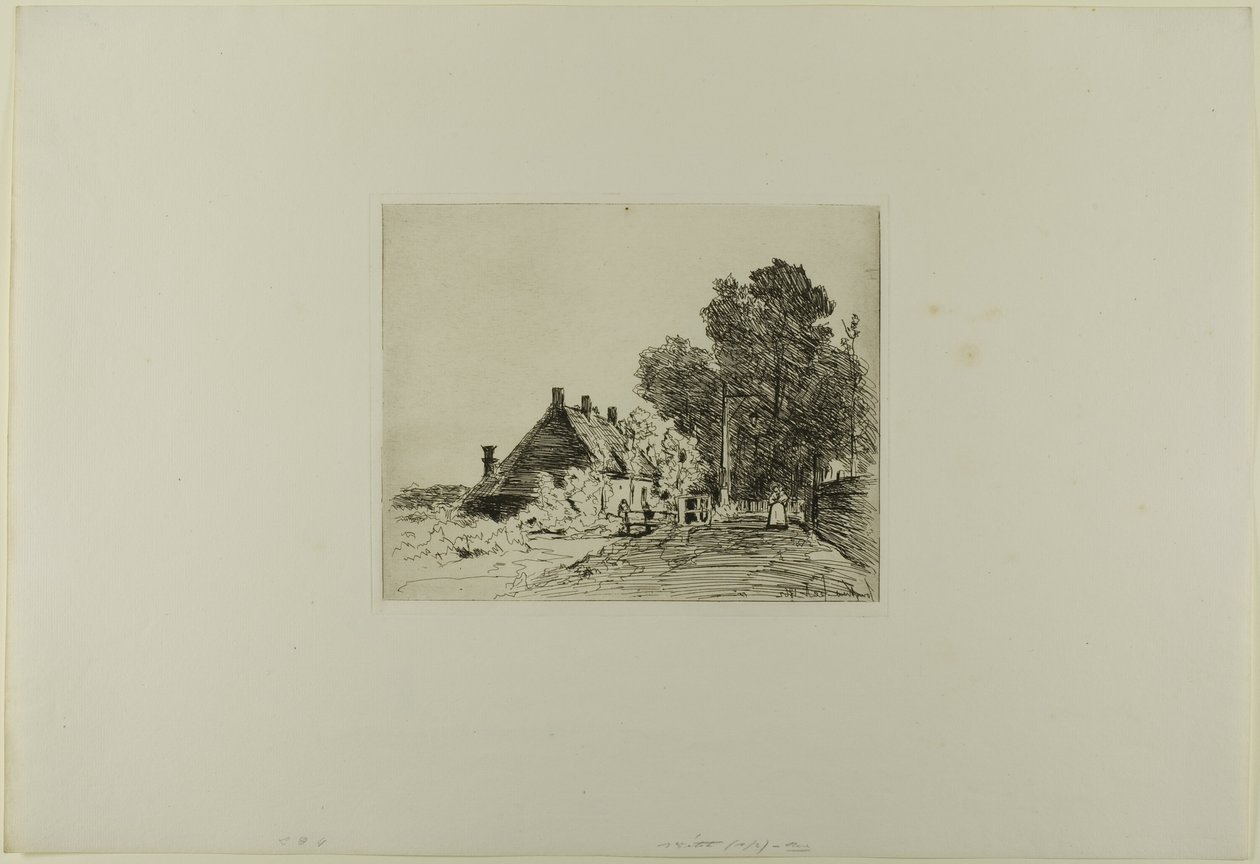 The Nurse, from Cahier de six eaux-fortes, vues de Hollande by Johan Barthold Jongkind