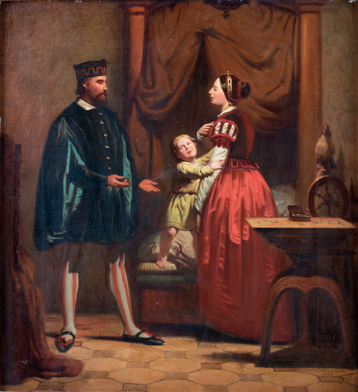 Catherine Maansdatter, Erik XIV of Sweden and their Son Gustav by Johan Blackstadius