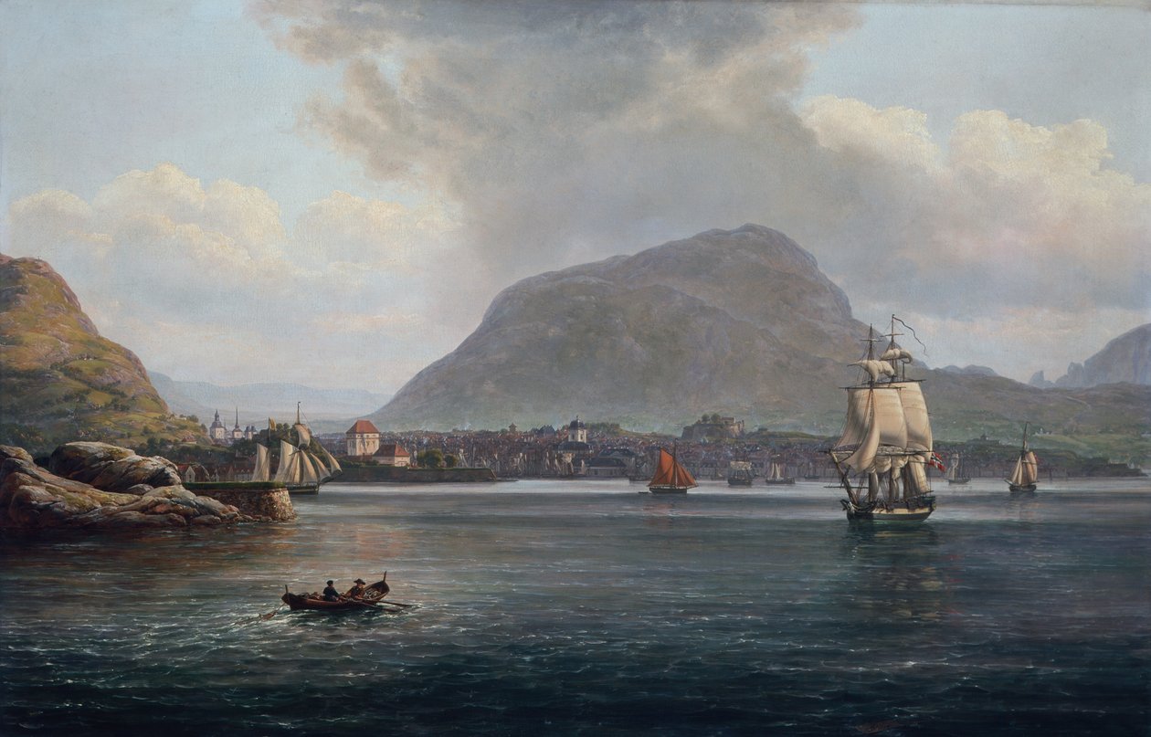 Bergen Bay by Johan Christian Dahl