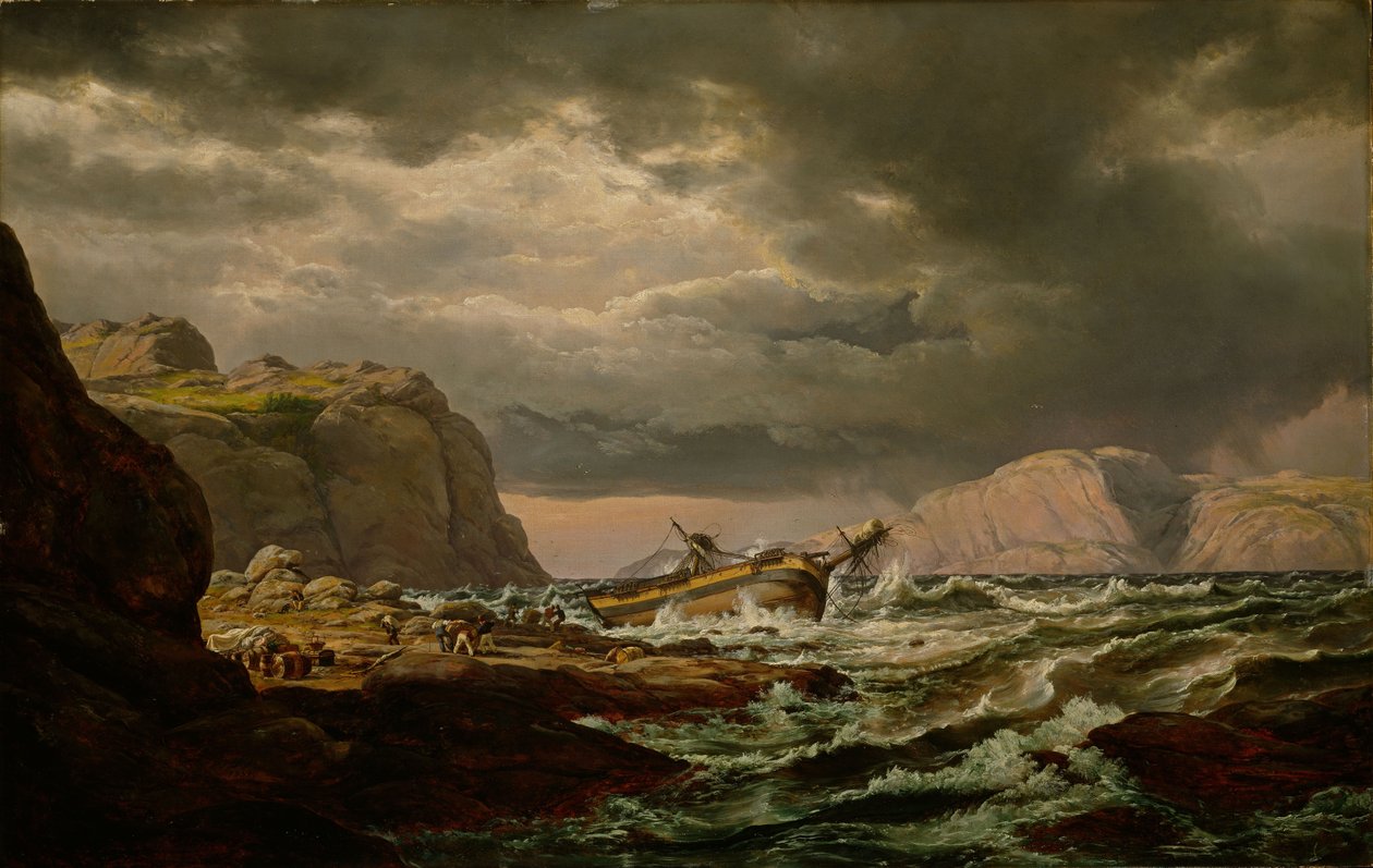Shipwreck on the Norwegian Coast by Johan Christian Dahl